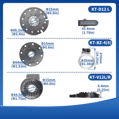 EZKT Electrical Bicycle PAS Senser KT BZ-4(8) V12L/R D12 Magnets Pedal Assist Sensor Accessories for KT Controller PAS