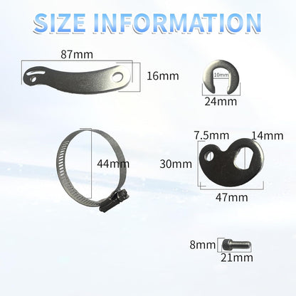 2 Set Torque Arm Conversion Kits, Universal Torque Arm Ebike Dropout Amplifier, Metal Torque Arm Bicycle Dropout Amplifier, Torque Arm Protective Accessories for Front Rear E-Bike Motor Arm